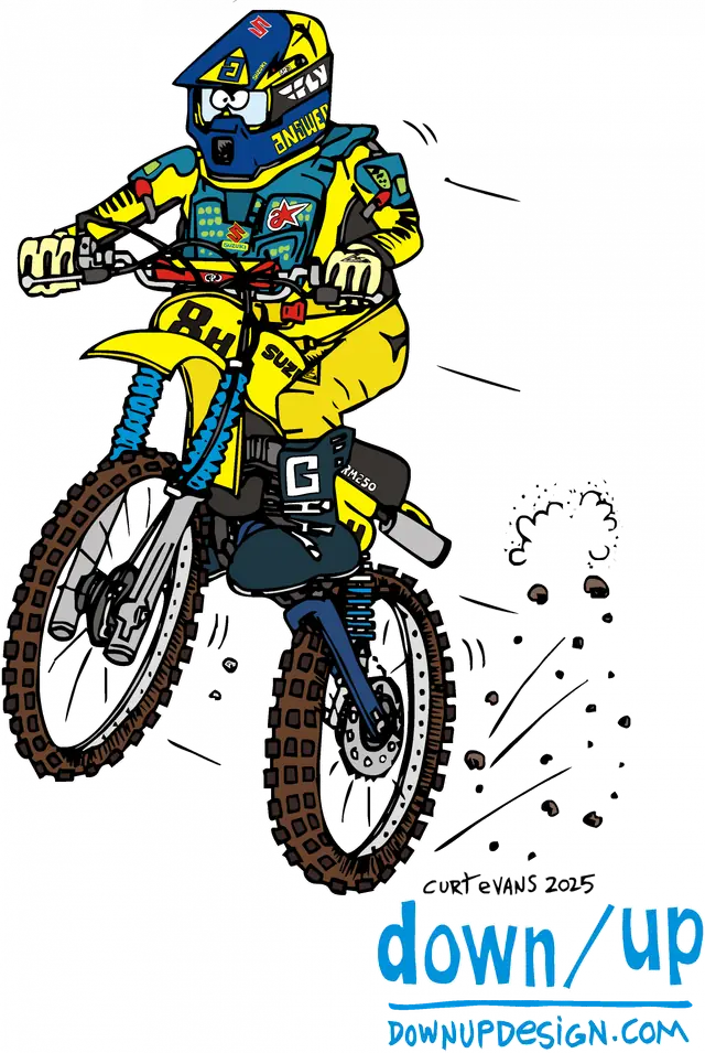 Garret Geene Wheelie — original artwork