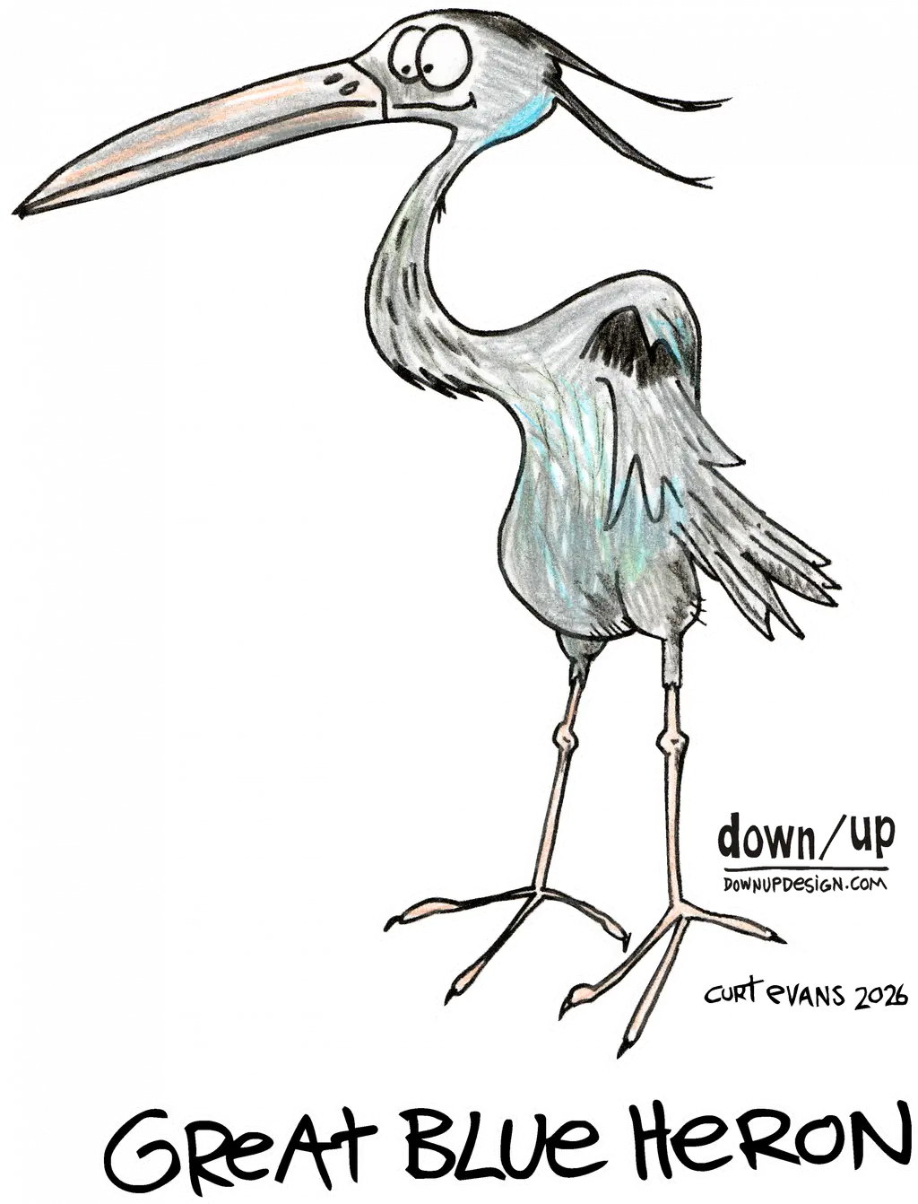 Great Blue Heron — original artwork