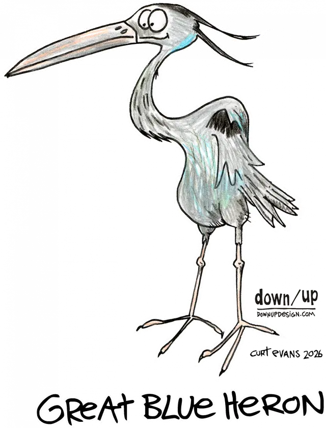 Great Blue Heron — original artwork