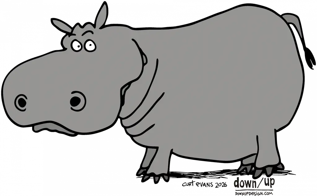 Hippo — original artwork