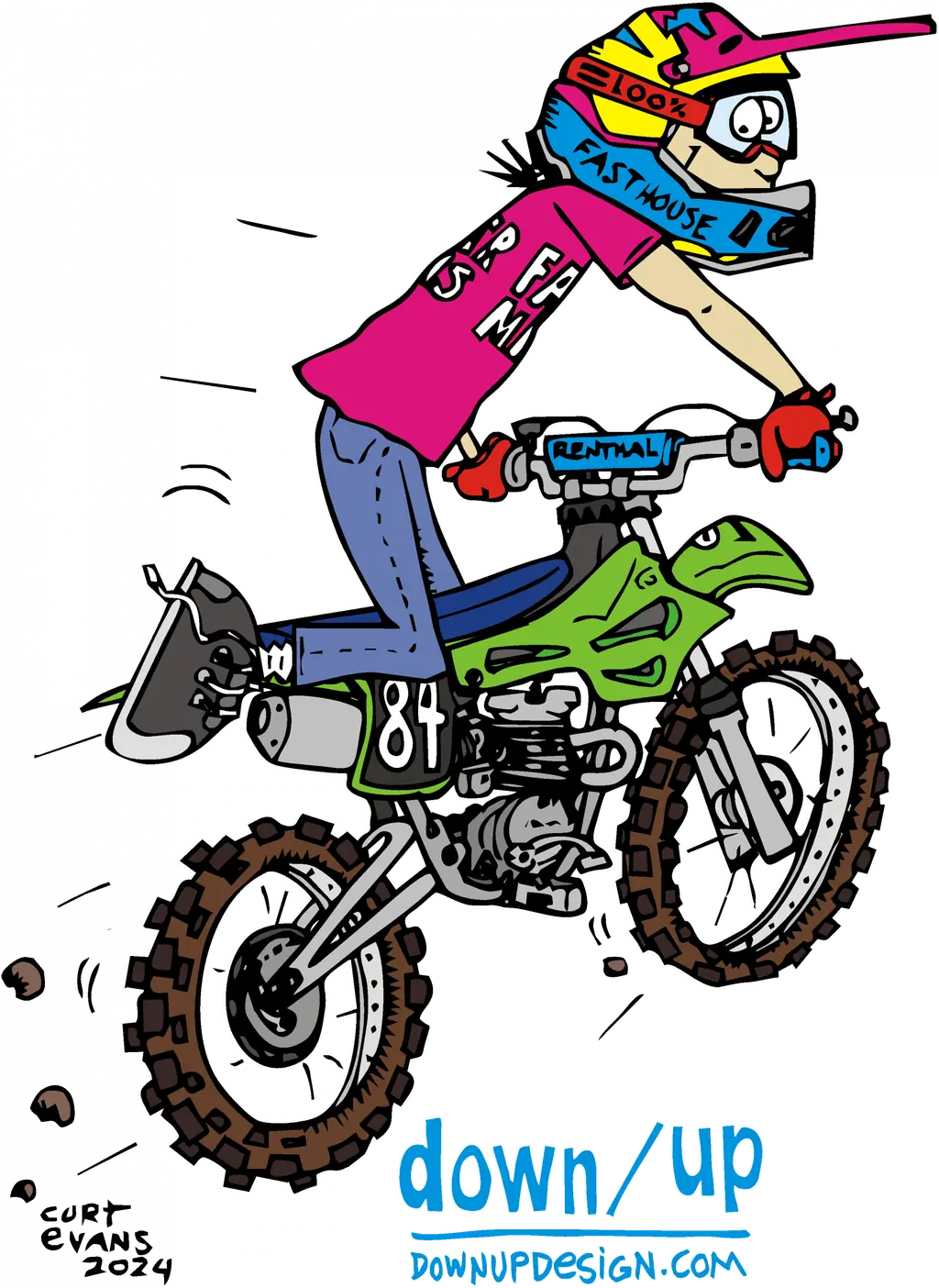 Pit Bike Jump — original artwork
