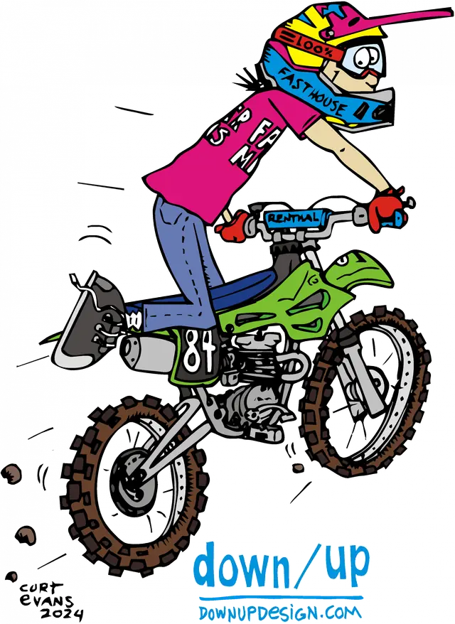 Pit Bike Jump — original artwork